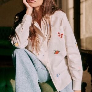 Sézane | TOMBOY embroidery shirt (size:6)